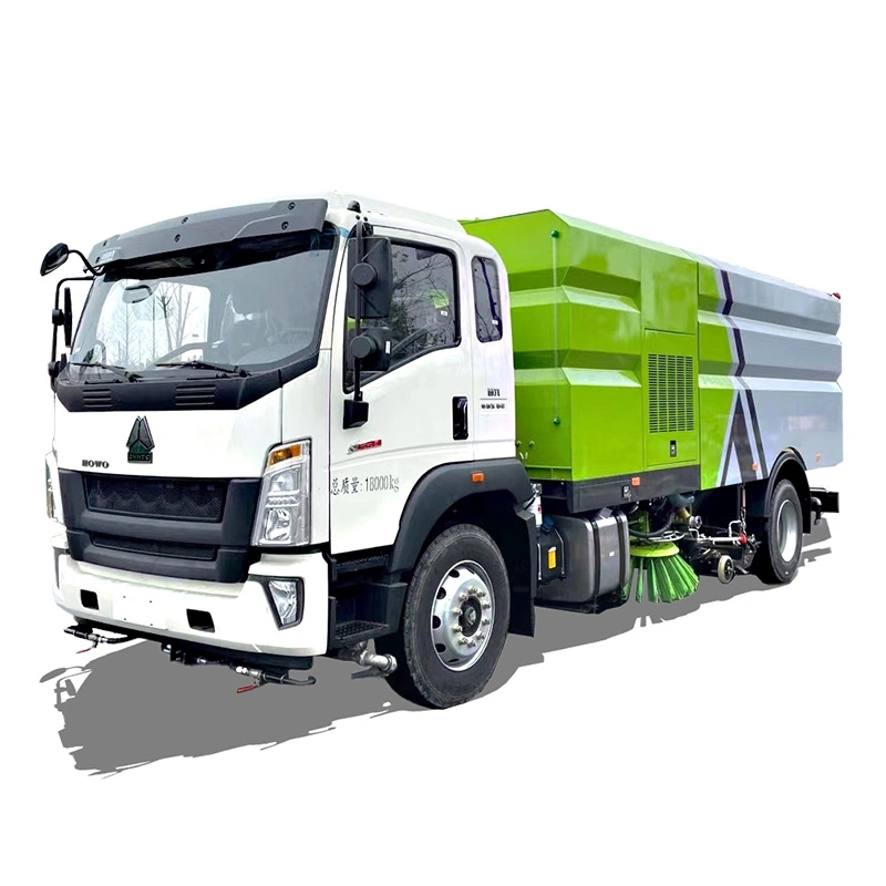 HOWO 6 Wheelers 15 CBM Truck Mounted City Sweeper