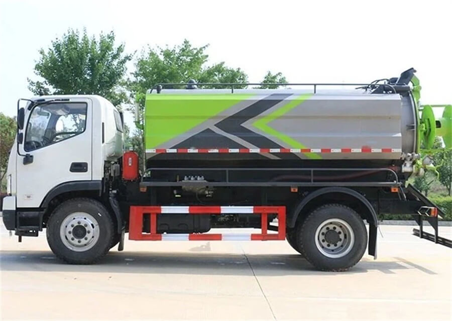 Foton 4X2 8000litres 8cbm Sewer Septic Tank High Pressure Combined Water Jetting Truck
