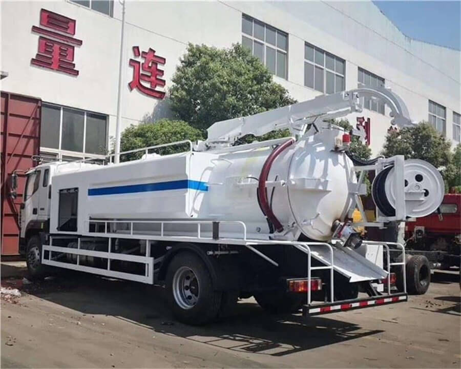 Foton 4X2 12000litres 12cbm 6wheelers Sewer Septic Tank High Pressure Combined Water Jetting Truck