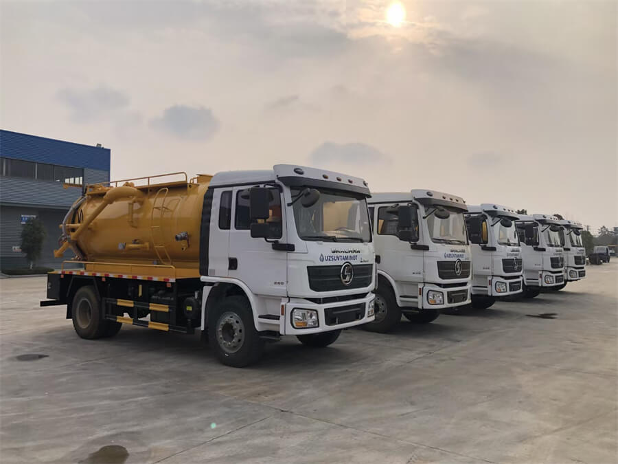 Shacman 4X2 12000litres 12000L High Pressure Cleaning Tank Together Sewer Jetting Vacuum Sewage Suction Truck