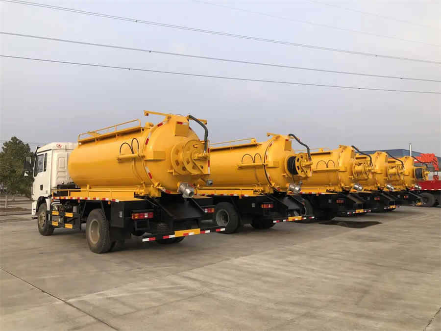 Shacman 4X2 12000litres 12000L High Pressure Cleaning Tank Together Sewer Jetting Vacuum Sewage Suction Truck