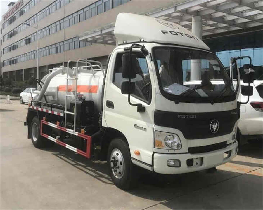 Foton 6cbm Fecal Sewer Septic Suction Tank Truck