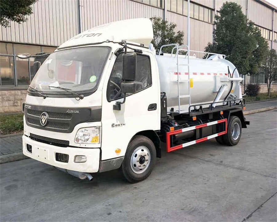 Foton 6cbm Fecal Sewer Septic Suction Tank Truck