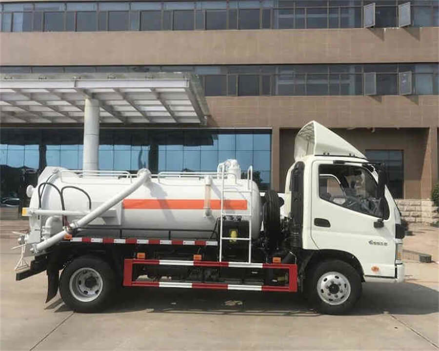 Foton 6cbm Fecal Sewer Septic Suction Tank Truck