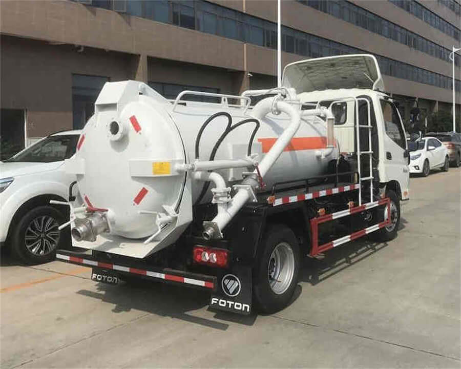 Foton 6cbm Fecal Sewer Septic Suction Tank Truck