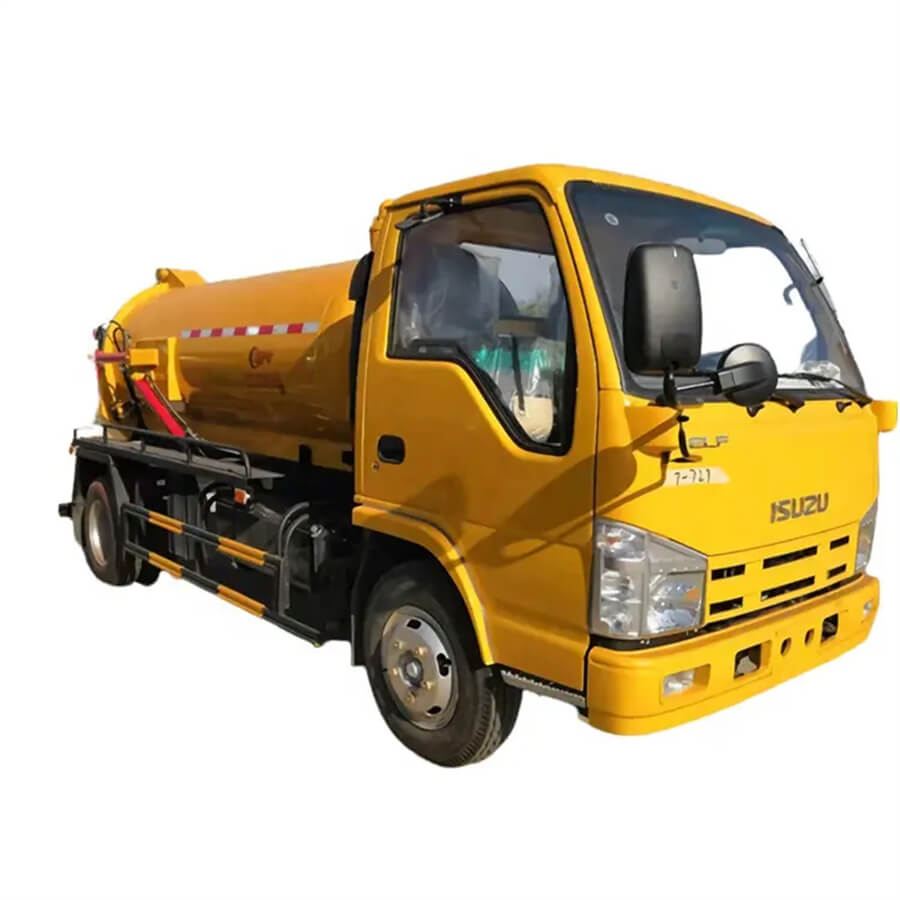 Small Isuzu High Vacuum Sewage and Waste Water Suction Trucks Sewage Fecal Truck