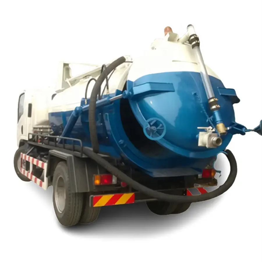 Isuzu 4x2 8 CBM Vacuum Sewage Suction Truck new septic tank vacuum sewage suction truck