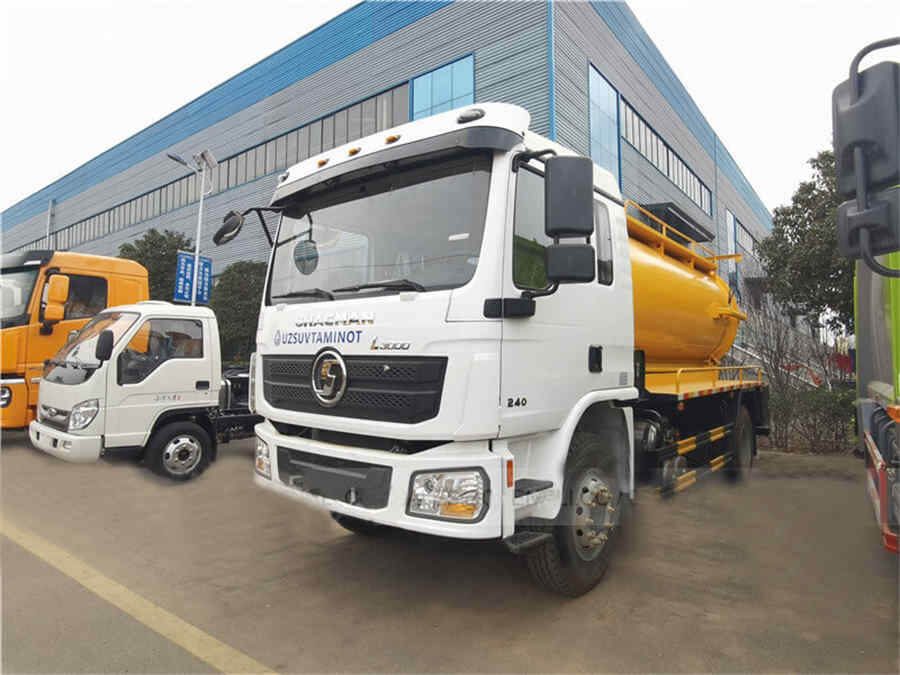 Shacman 4X2 12cbm 12ton Vacuum Sewage and Fecal Suction Tank Truck