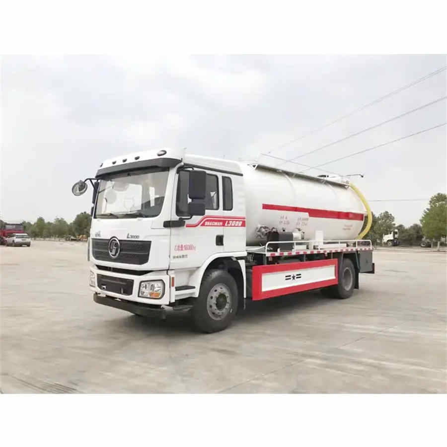 Shacman 4X2 12cbm 12ton Vacuum Sewage and Fecal Suction Tank Truck