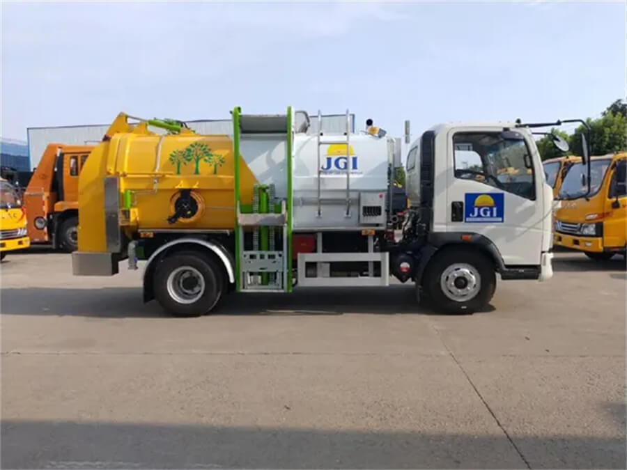 Hermetic Side Loading Kitchen Food Waste Garbage Truck