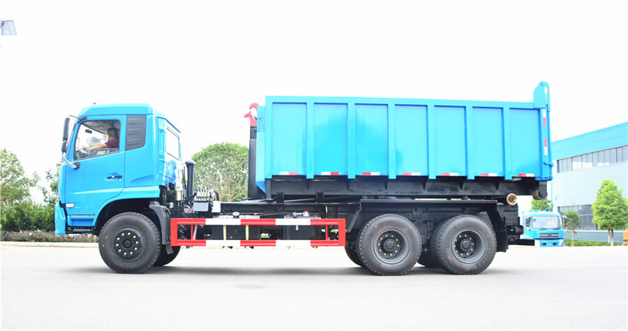 6X4 18cbm Refuse Collection Waste Container Lifter Truck