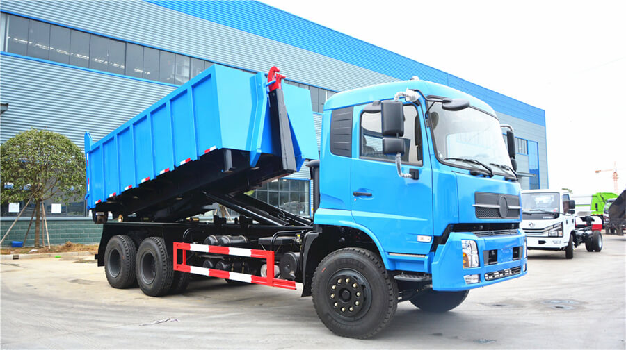 6X4 18cbm Refuse Collection Waste Container Lifter Truck