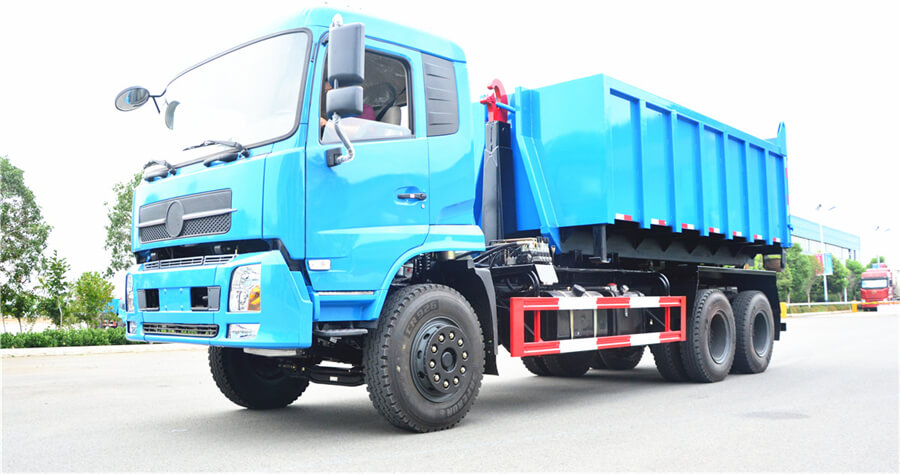 6X4 18cbm Refuse Collection Waste Container Lifter Truck