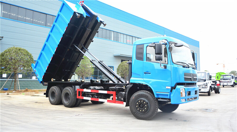 6X4 18cbm Refuse Collection Waste Container Lifter Truck