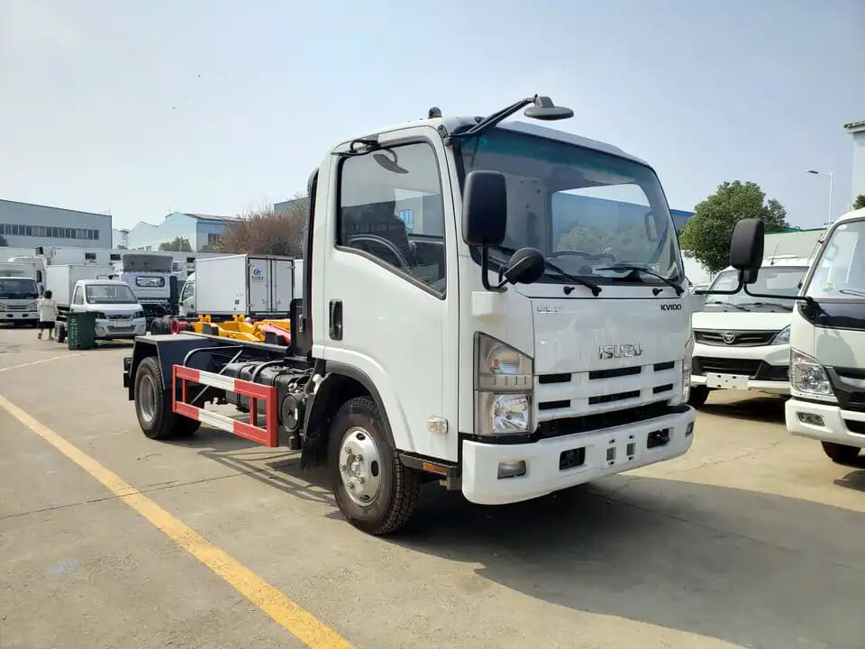 Isuzu Hook Arm Waste Lifting Garbage Truck