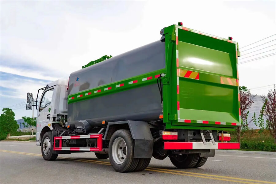 Side Loading Dustcart Trucks Garbage Refuse Collection Truck
