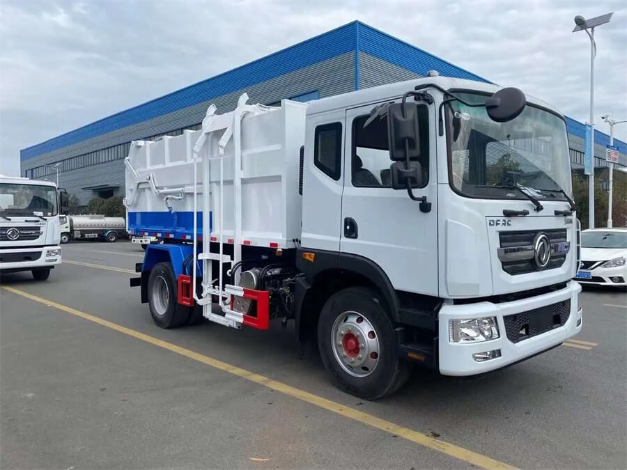 12cbm 15cbm Side Loading Hang Barrel Garbage Truck