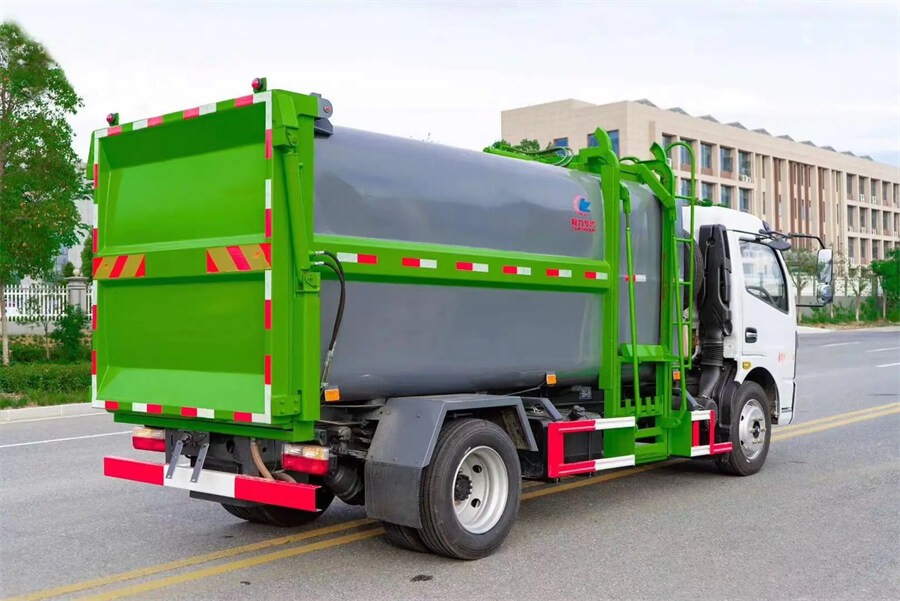 Side Loading Dustcart Trucks Garbage Refuse Collection Truck
