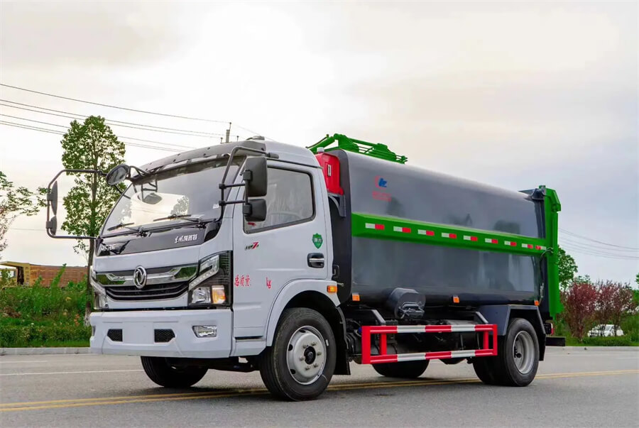 Side Loading Dustcart Trucks Garbage Refuse Collection Truck
