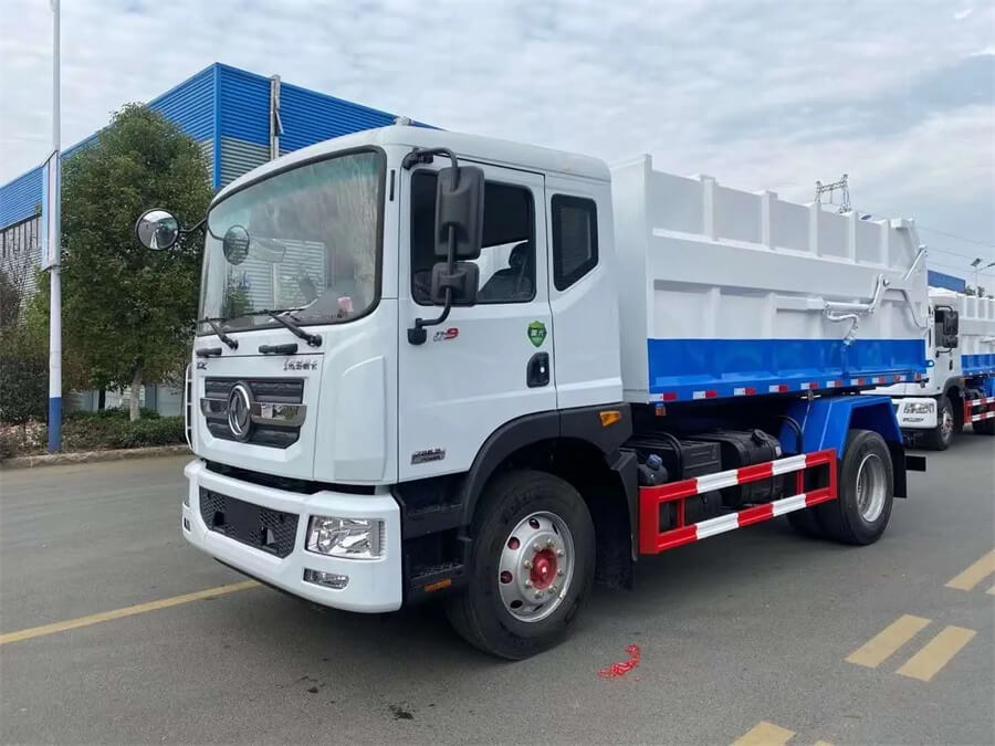 12cbm 15cbm Side Loading Hang Barrel Garbage Truck