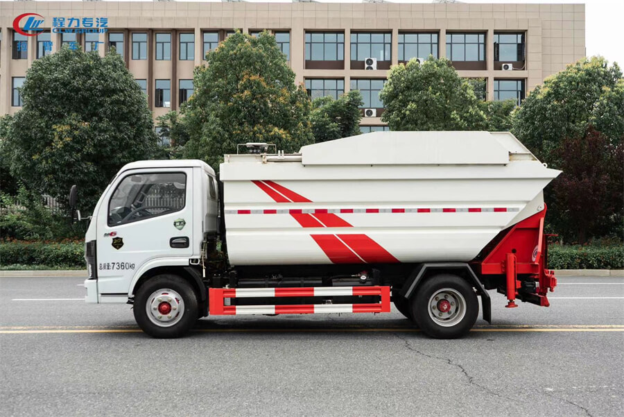 Rear Bin Lifter 5tons Refuse Collection Truck