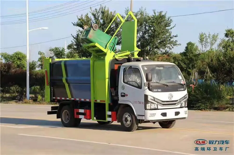Dongfeng 8cbm 4X2 Side Loading Garbage Truck