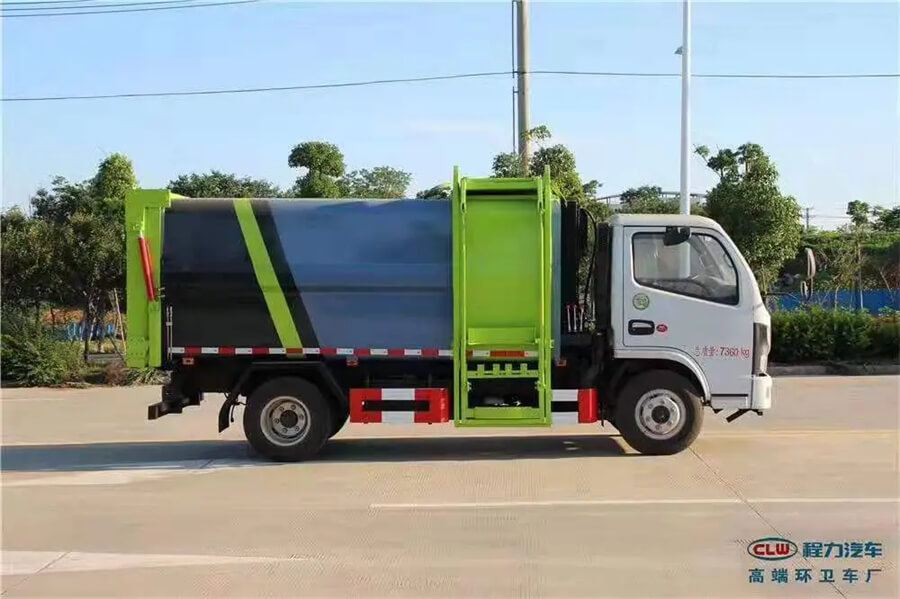 Dongfeng 8cbm 4X2 Side Loading Garbage Truck