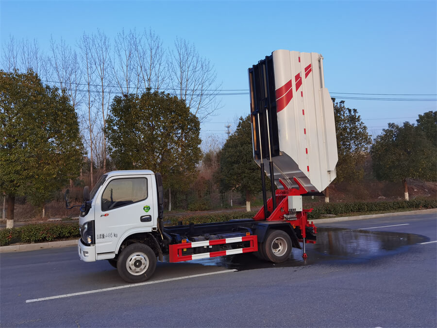 Rear Bin Lifter 5tons Refuse Collection Truck