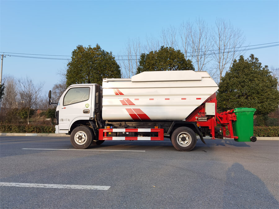 Rear Bin Lifter 5tons Refuse Collection Truck