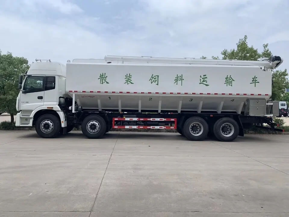 8X4 20t 40cbm Feed Grain Delivery Tank Truck