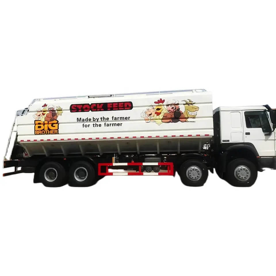 8x4 40cbm feeding bin auger bulker poultry truck
