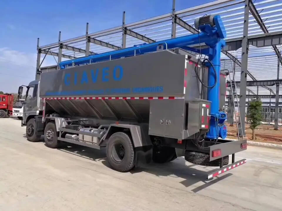 animal food poultry bulk transportation chicken feed truck