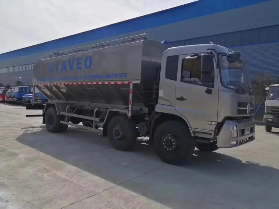 animal food poultry bulk transportation chicken feed truck