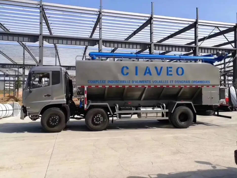 animal food poultry bulk transportation chicken feed truck