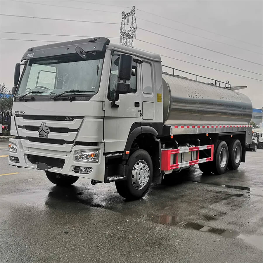 15000liters Stainless Steel Fresh Milk Delivery Tanker Truck