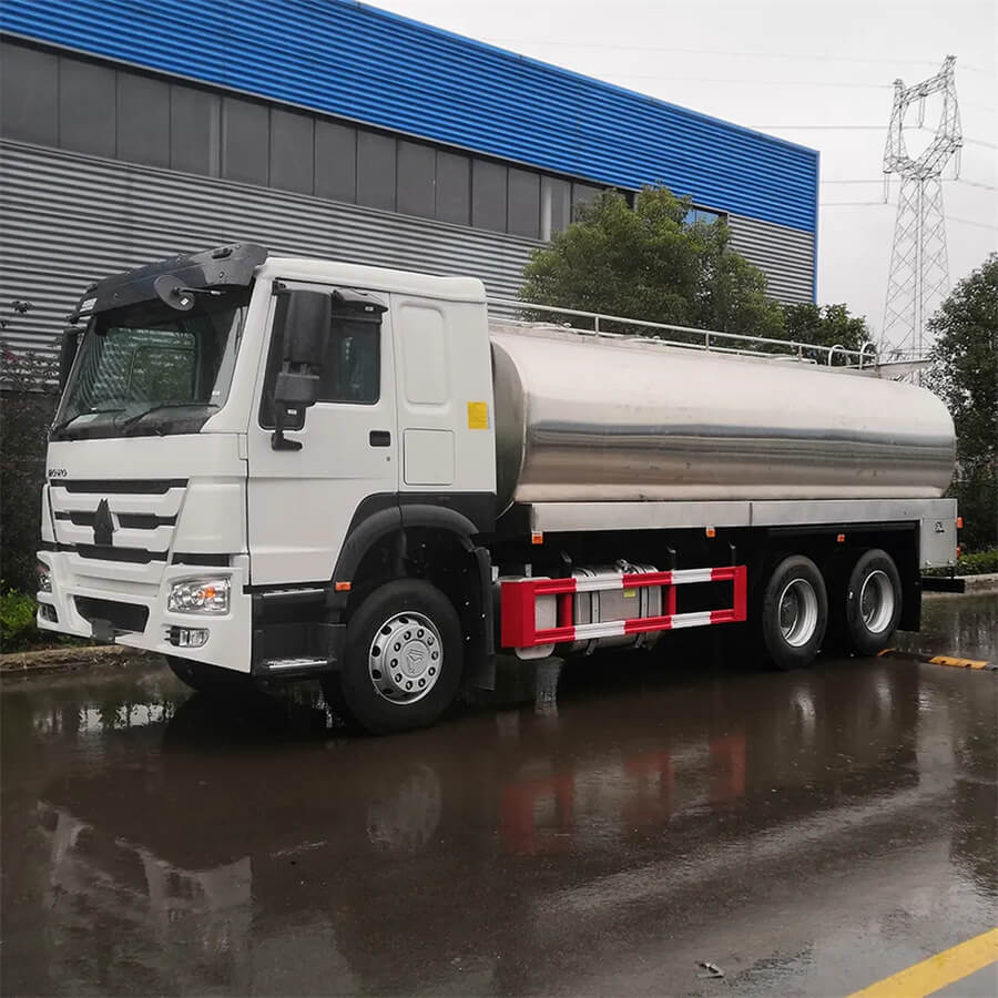15000liters Stainless Steel Fresh Milk Delivery Tanker Truck