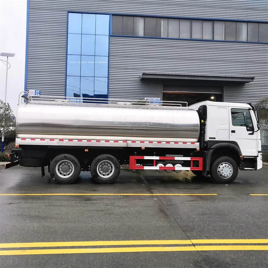 15000liters Stainless Steel Fresh Milk Delivery Tanker Truck