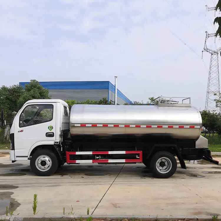 dongfeng duolika stainless steel tank milk delivery truck
