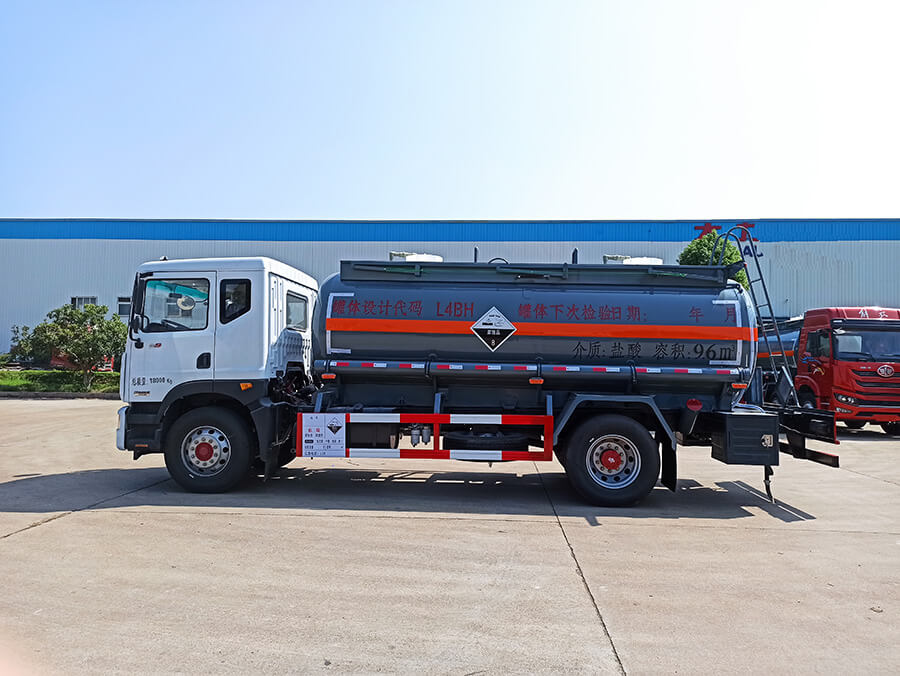 Hydrochloric Acid Chemical Liquid Tanker Truck 12 Cbm