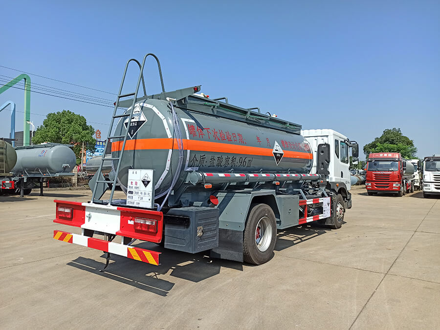 Hydrochloric Acid Chemical Liquid Tanker Truck 12 Cbm