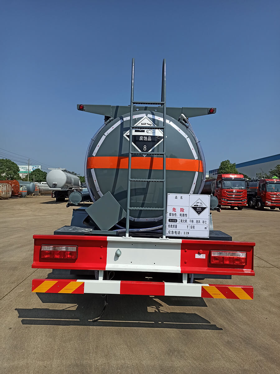 Hydrochloric Acid Chemical Liquid Tanker Truck 12 Cbm
