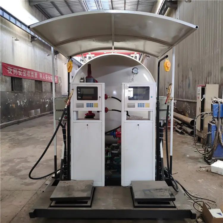 5CBM 2tons 3tons LPG Skid Station