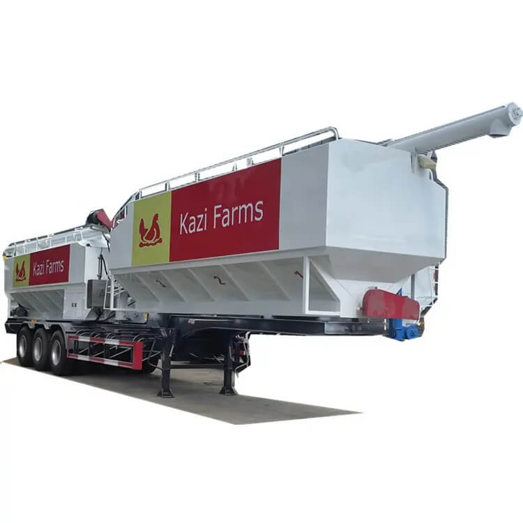 Chicken Duck Goose Pig Feed Delivery Semi Trailer