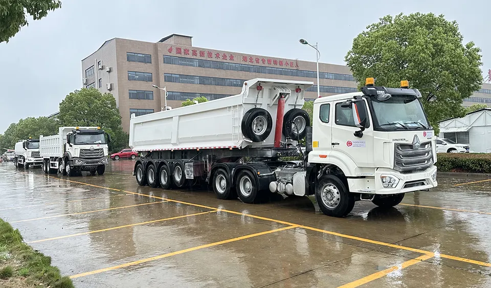 4 Axle U Shape Heavy Duty Tipping Tipper Dumper Dump Truck Semi Trailer for Coal Stone Sand Mineral Transport