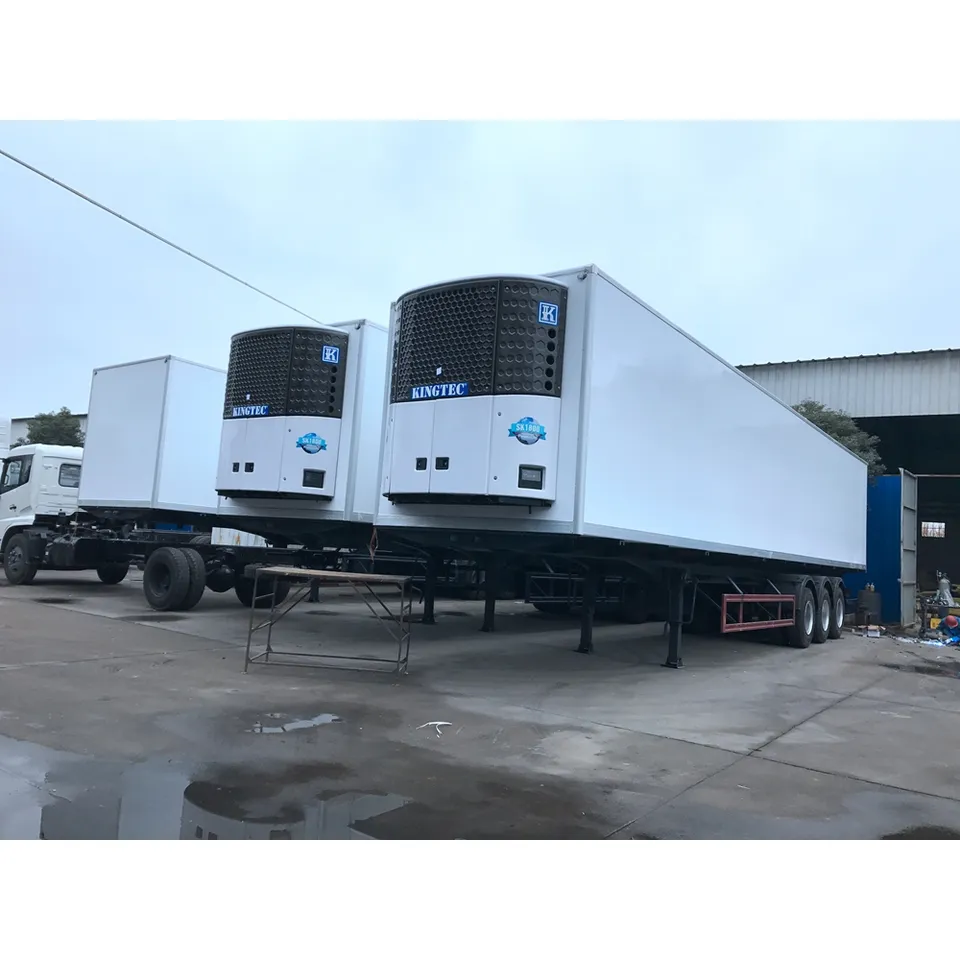 3 Axle Van Refrigerator Semi Trailer for Food Fruit Beef Cold-Chain Transport Truck Trailer