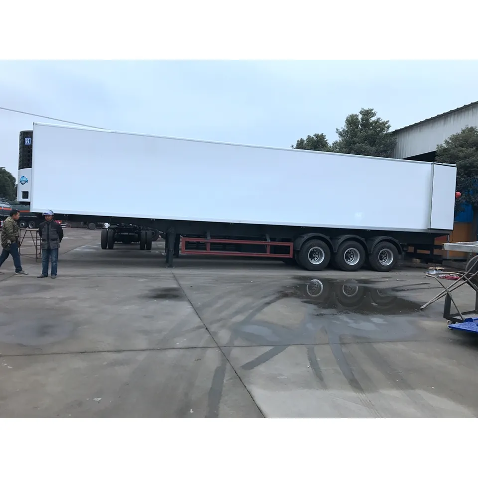 3 Axle Van Refrigerator Semi Trailer for Food Fruit Beef Cold-Chain Transport Truck Trailer
