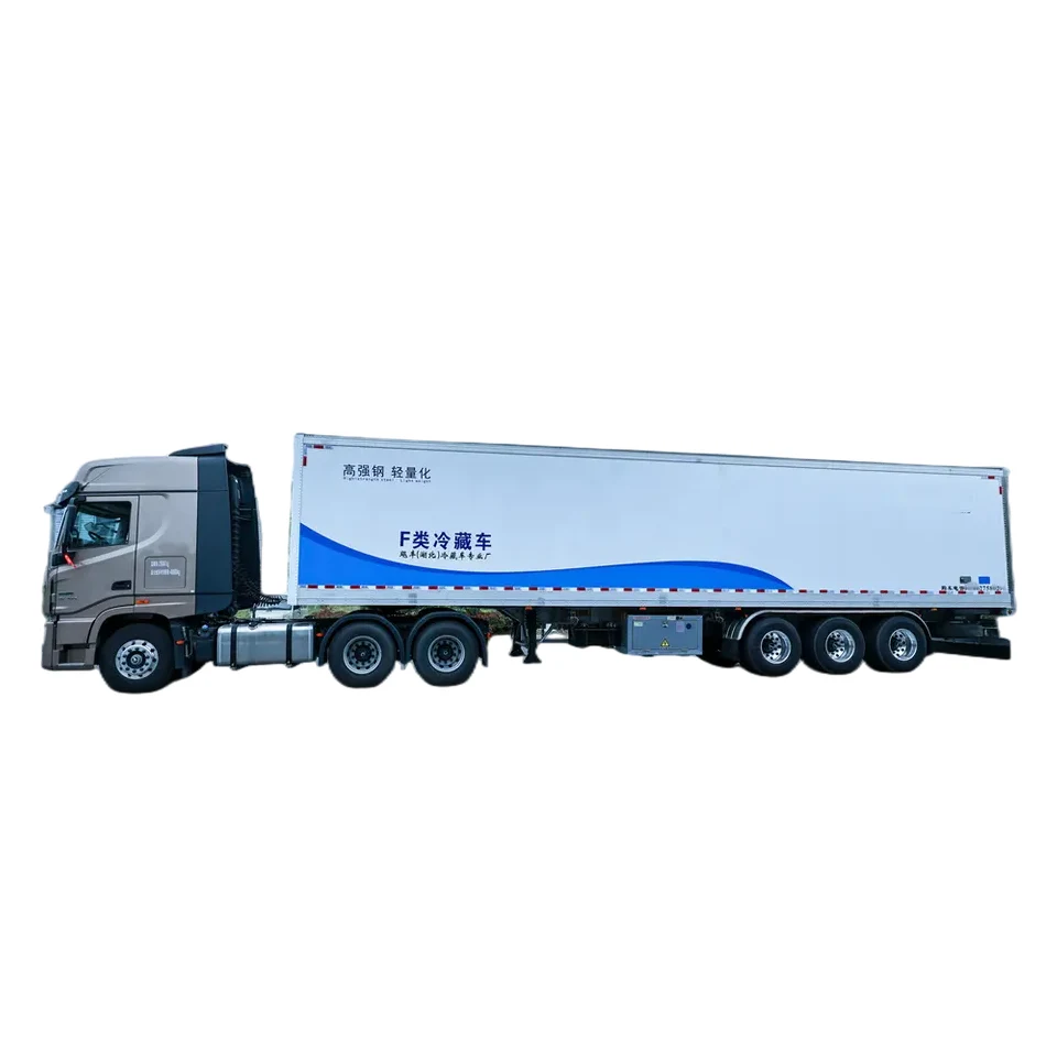 3 Axles Reefer Cold Frozen Cargo Transporting Box Refrigerator Van Semi Trailer