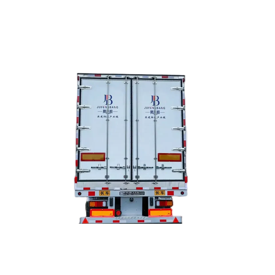3 Axles Reefer Cold Frozen Cargo Transporting Box Refrigerator Van Semi Trailer