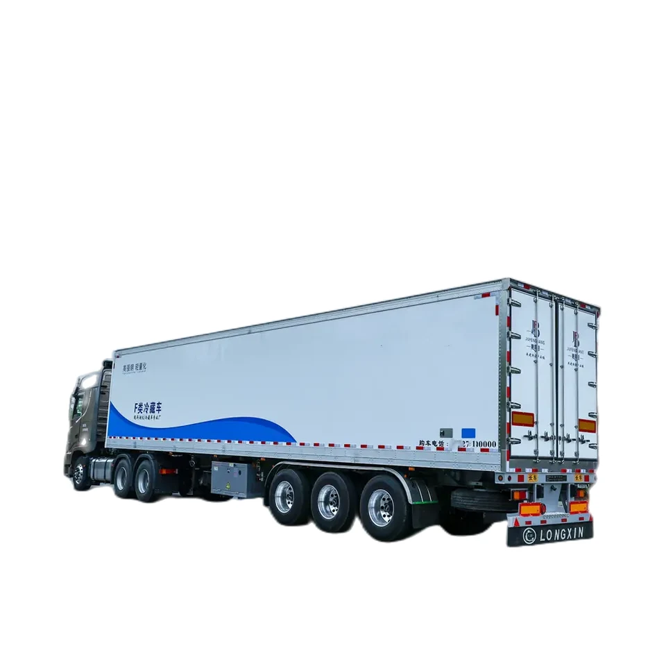 3 Axles Reefer Cold Frozen Cargo Transporting Box Refrigerator Van Semi Trailer