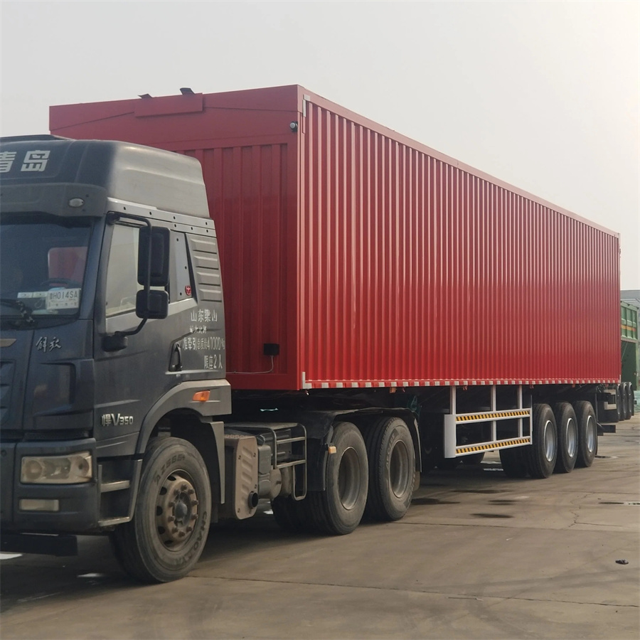 Enclosed 3 Axles Home Appliances Transport Brand Semi Truck Box Van Trailer